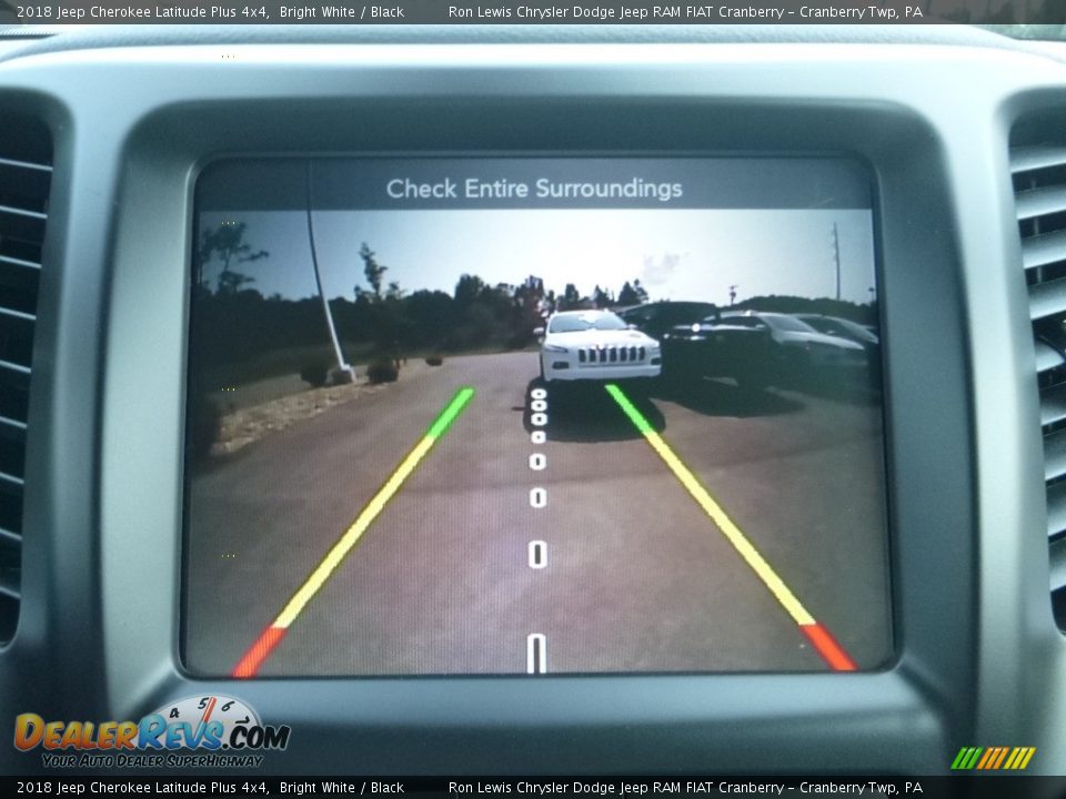 2018 Jeep Cherokee Latitude Plus 4x4 Bright White / Black Photo #18