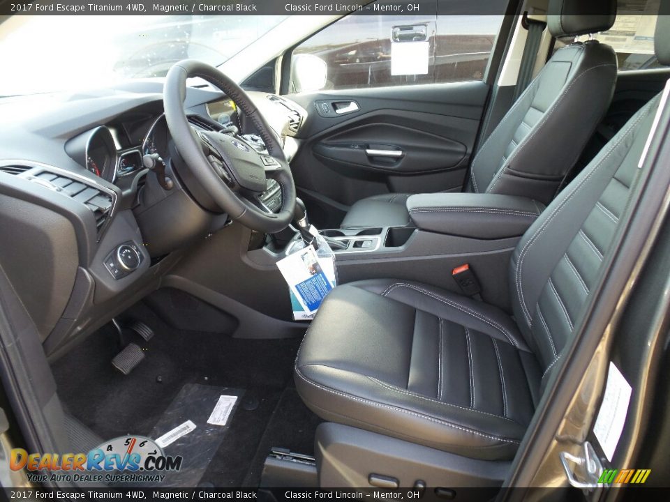 2017 Ford Escape Titanium 4WD Magnetic / Charcoal Black Photo #4