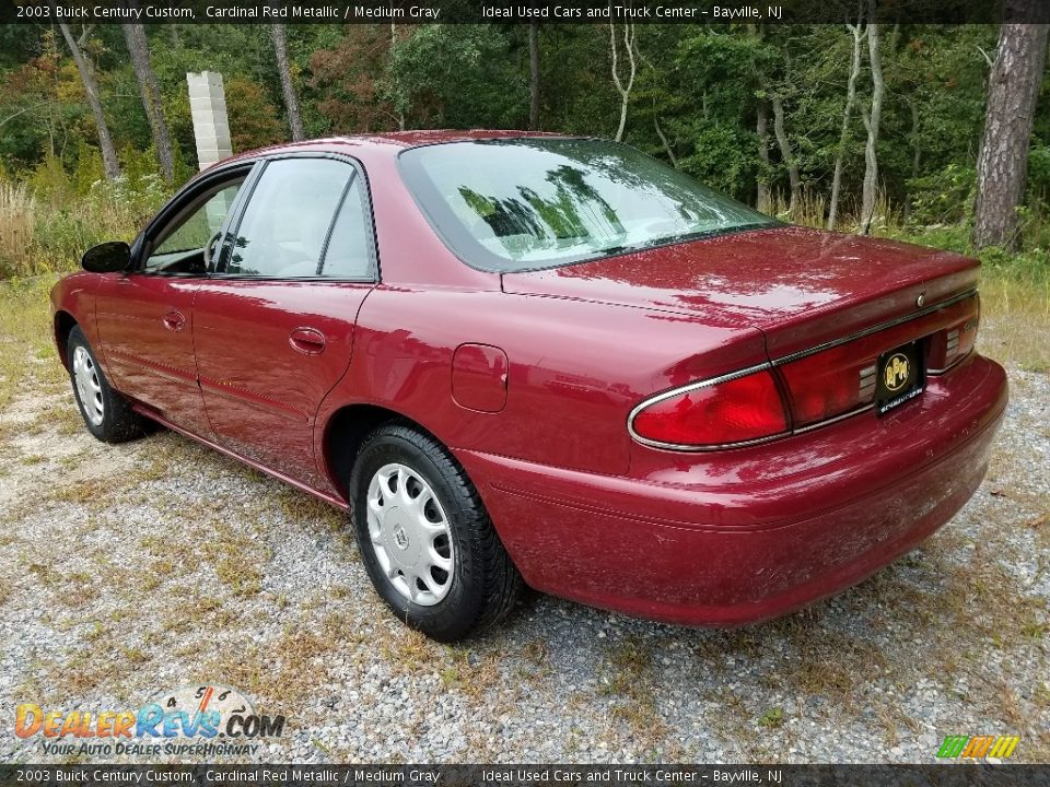 2003 Buick Century Custom Cardinal Red Metallic / Medium Gray Photo #6