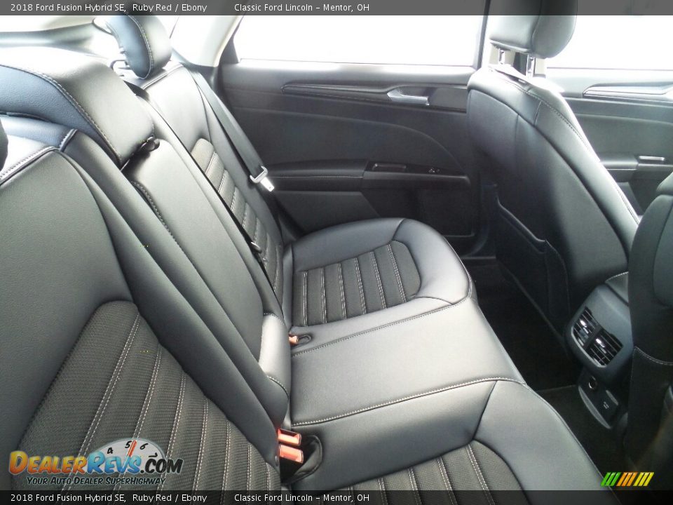 Rear Seat of 2018 Ford Fusion Hybrid SE Photo #5
