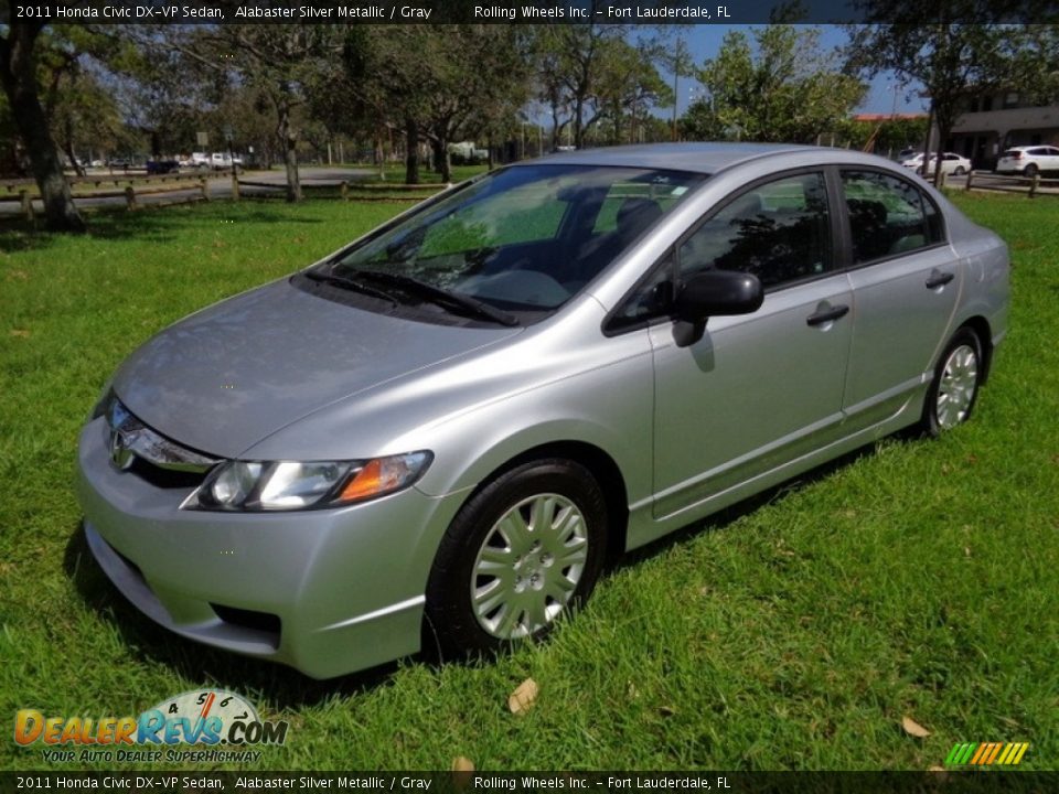 2011 Honda Civic DX-VP Sedan Alabaster Silver Metallic / Gray Photo #1
