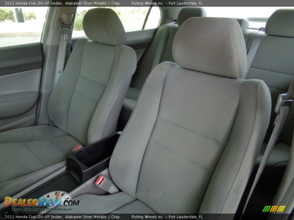 2011 Honda Civic DX-VP Sedan Alabaster Silver Metallic / Gray Photo #4
