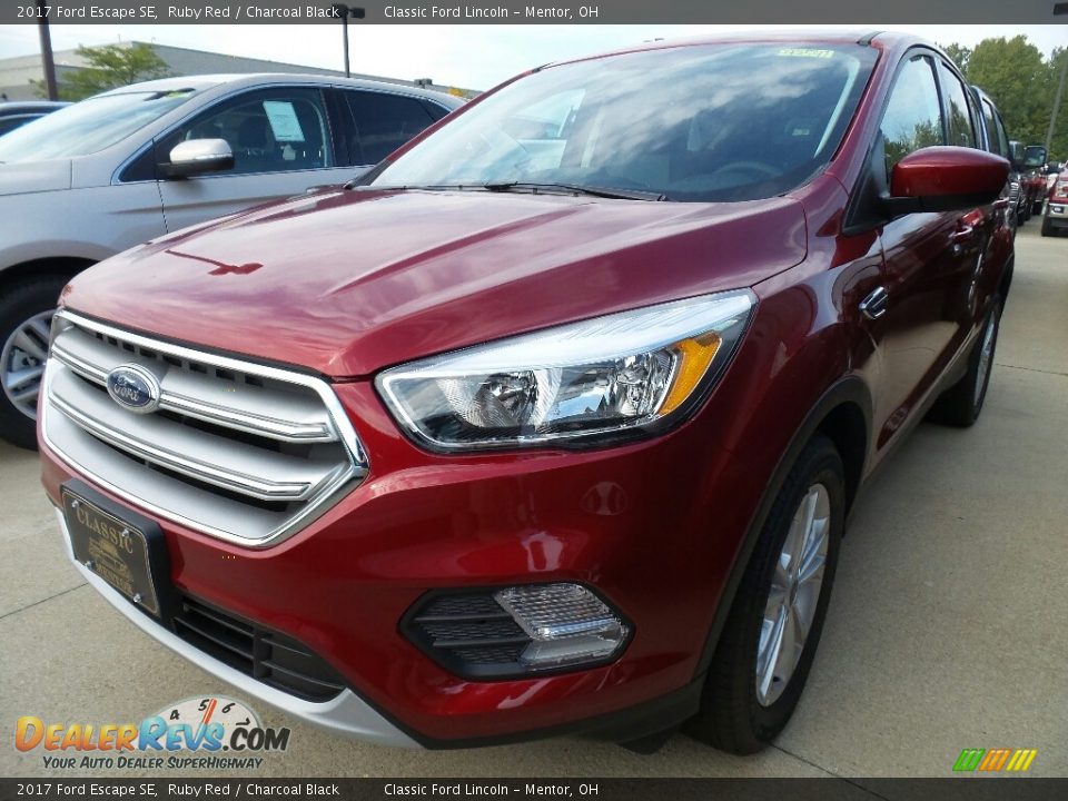 2017 Ford Escape SE Ruby Red / Charcoal Black Photo #1