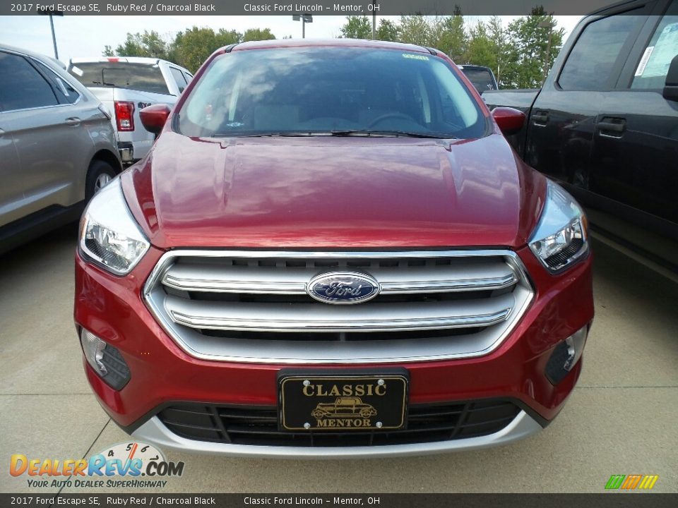 2017 Ford Escape SE Ruby Red / Charcoal Black Photo #2