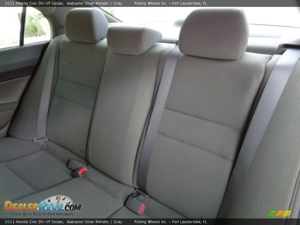 2011 Honda Civic DX-VP Sedan Alabaster Silver Metallic / Gray Photo #8