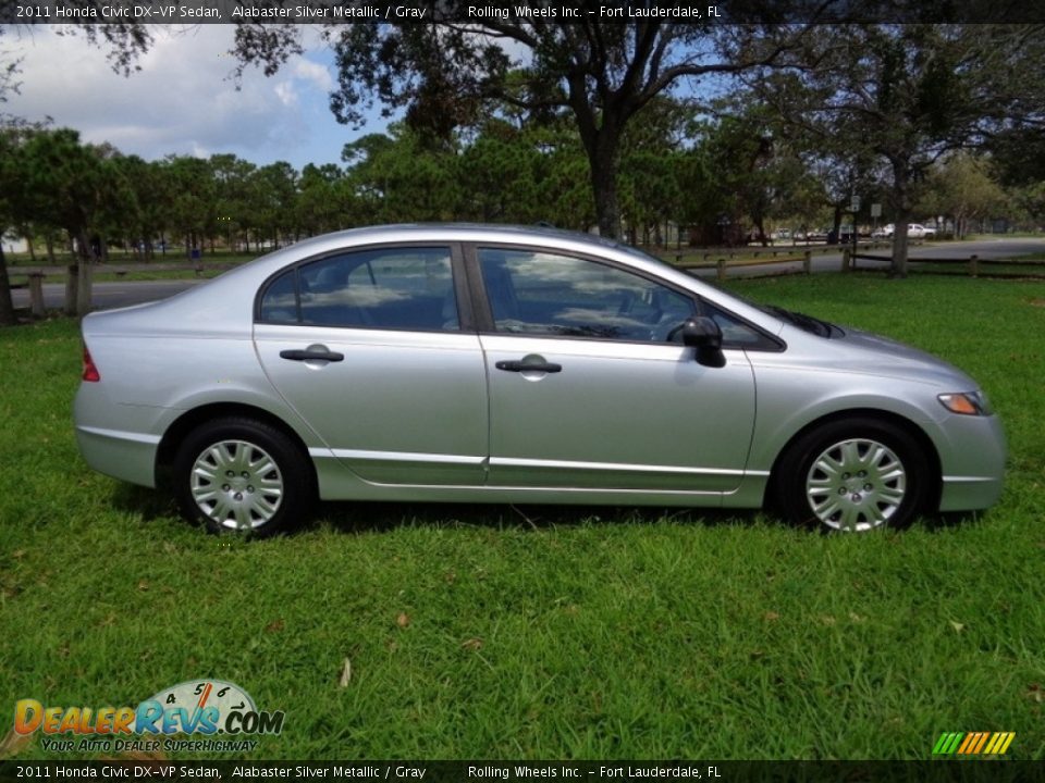 2011 Honda Civic DX-VP Sedan Alabaster Silver Metallic / Gray Photo #11