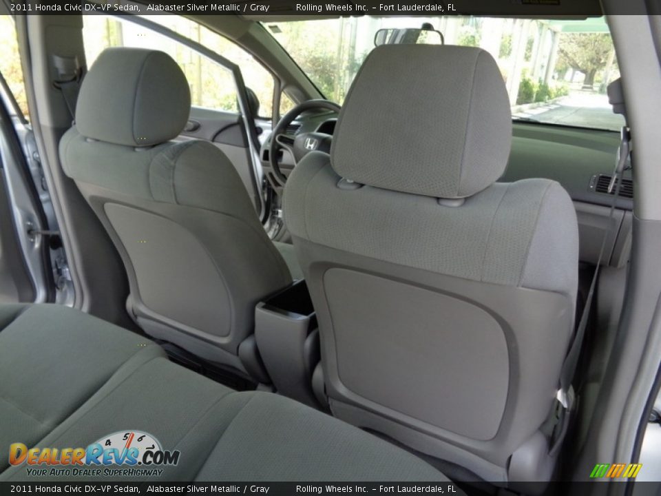 2011 Honda Civic DX-VP Sedan Alabaster Silver Metallic / Gray Photo #14