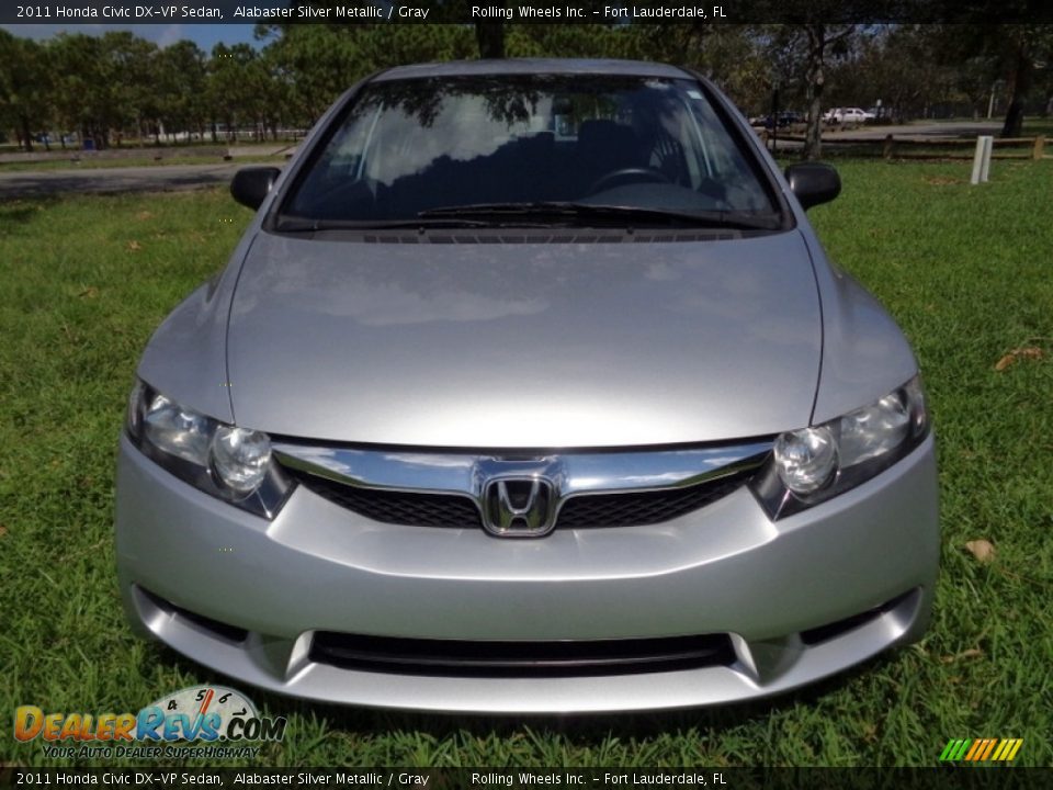 2011 Honda Civic DX-VP Sedan Alabaster Silver Metallic / Gray Photo #15