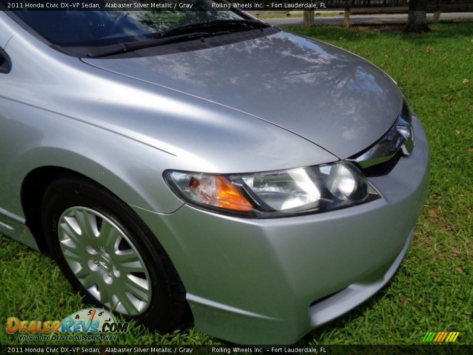 2011 Honda Civic DX-VP Sedan Alabaster Silver Metallic / Gray Photo #17