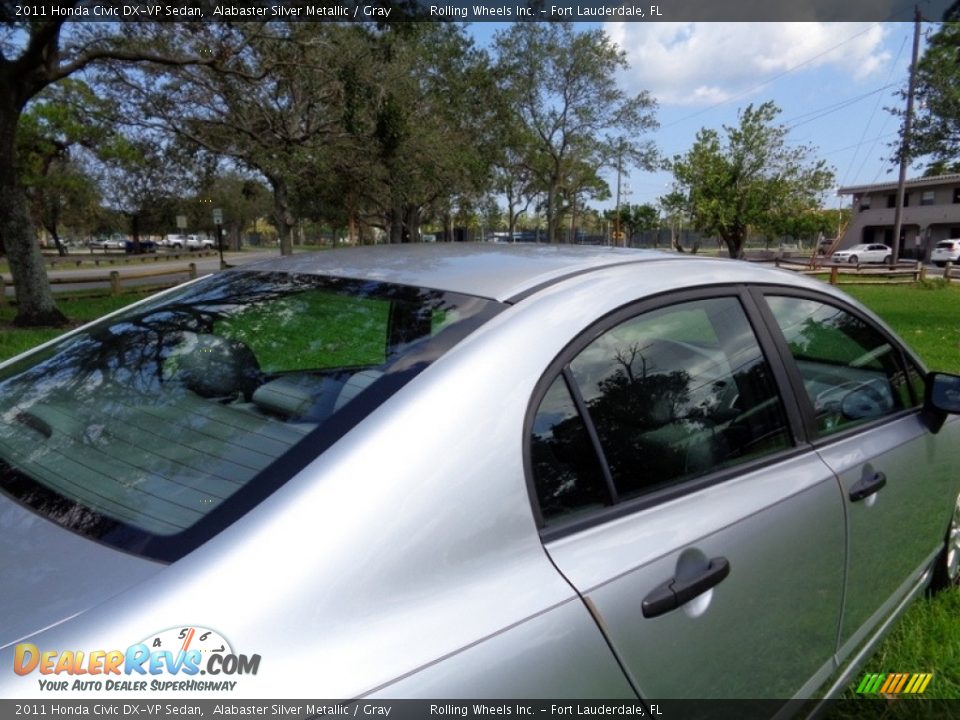 2011 Honda Civic DX-VP Sedan Alabaster Silver Metallic / Gray Photo #19