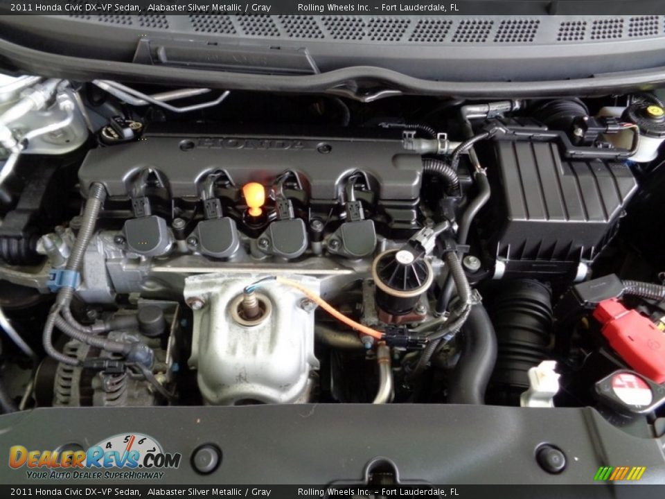 2011 Honda Civic DX-VP Sedan Alabaster Silver Metallic / Gray Photo #20