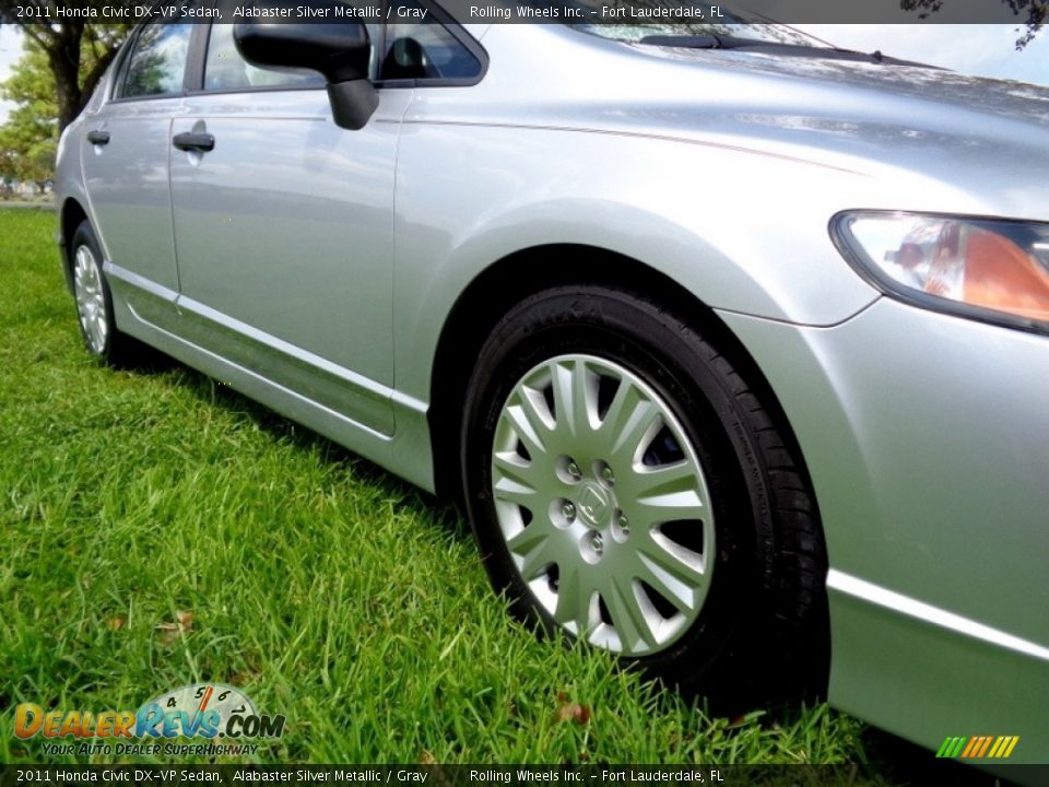 2011 Honda Civic DX-VP Sedan Alabaster Silver Metallic / Gray Photo #21