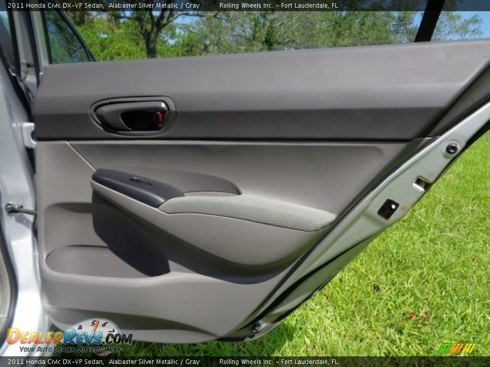 2011 Honda Civic DX-VP Sedan Alabaster Silver Metallic / Gray Photo #22