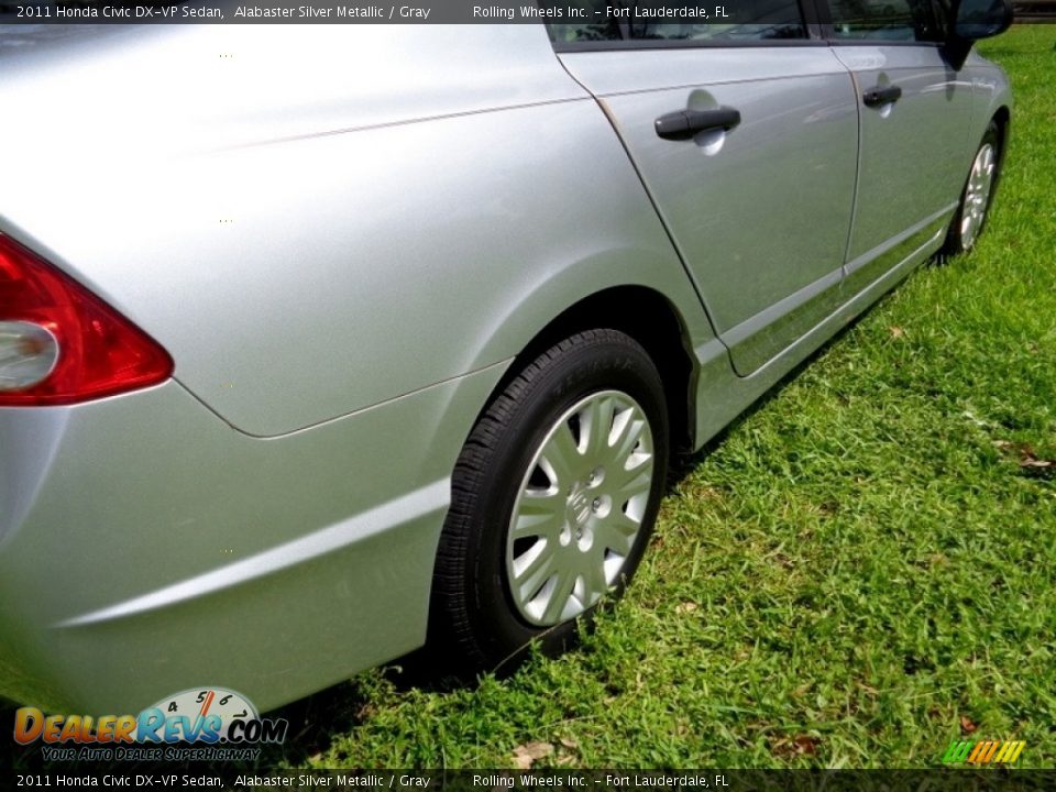 2011 Honda Civic DX-VP Sedan Alabaster Silver Metallic / Gray Photo #23