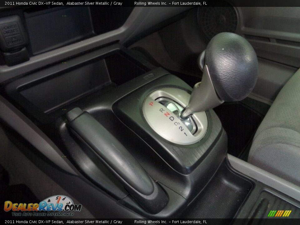 2011 Honda Civic DX-VP Sedan Alabaster Silver Metallic / Gray Photo #24