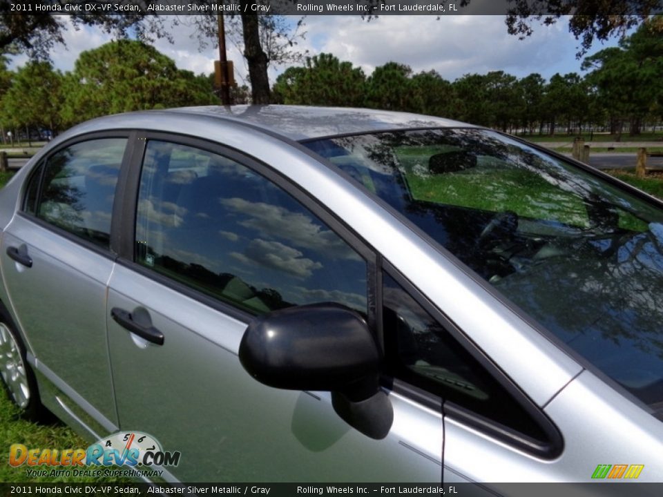 2011 Honda Civic DX-VP Sedan Alabaster Silver Metallic / Gray Photo #25
