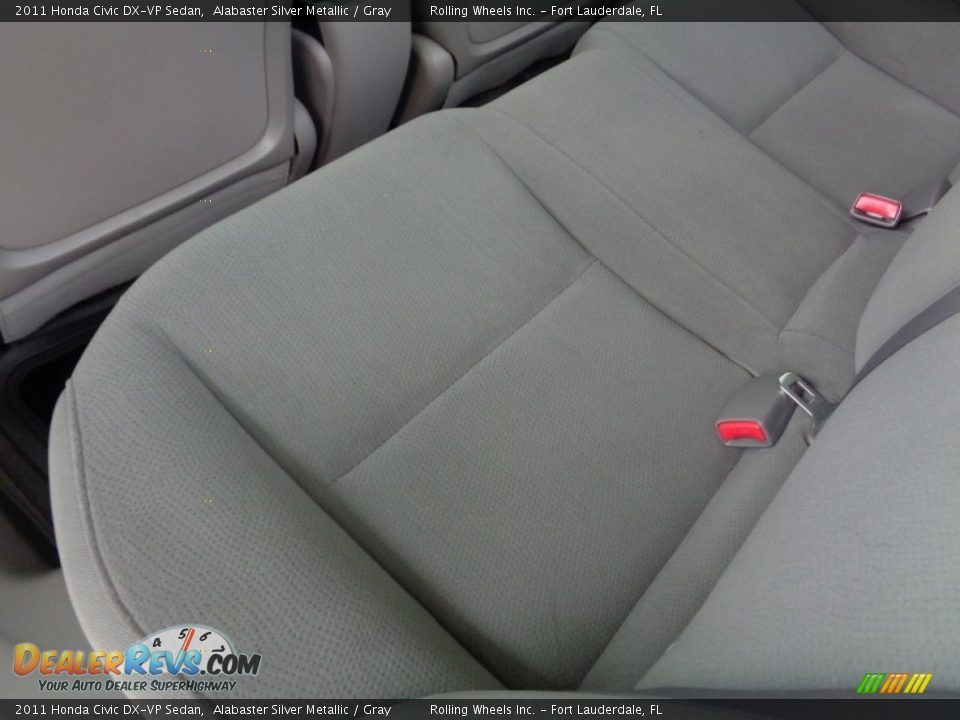 2011 Honda Civic DX-VP Sedan Alabaster Silver Metallic / Gray Photo #26