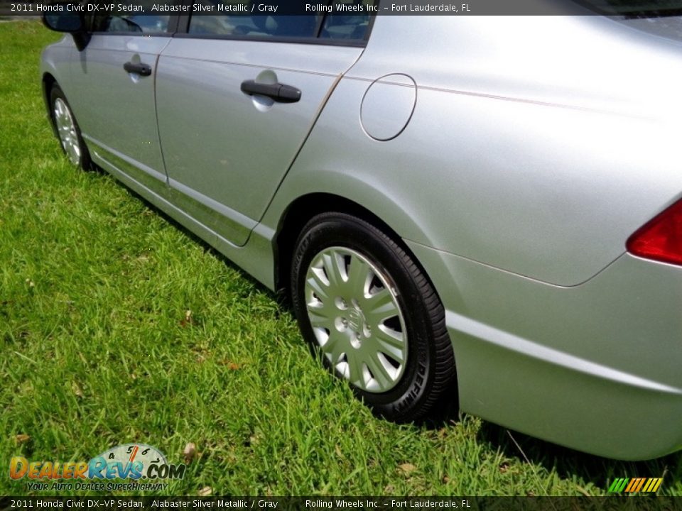 2011 Honda Civic DX-VP Sedan Alabaster Silver Metallic / Gray Photo #27