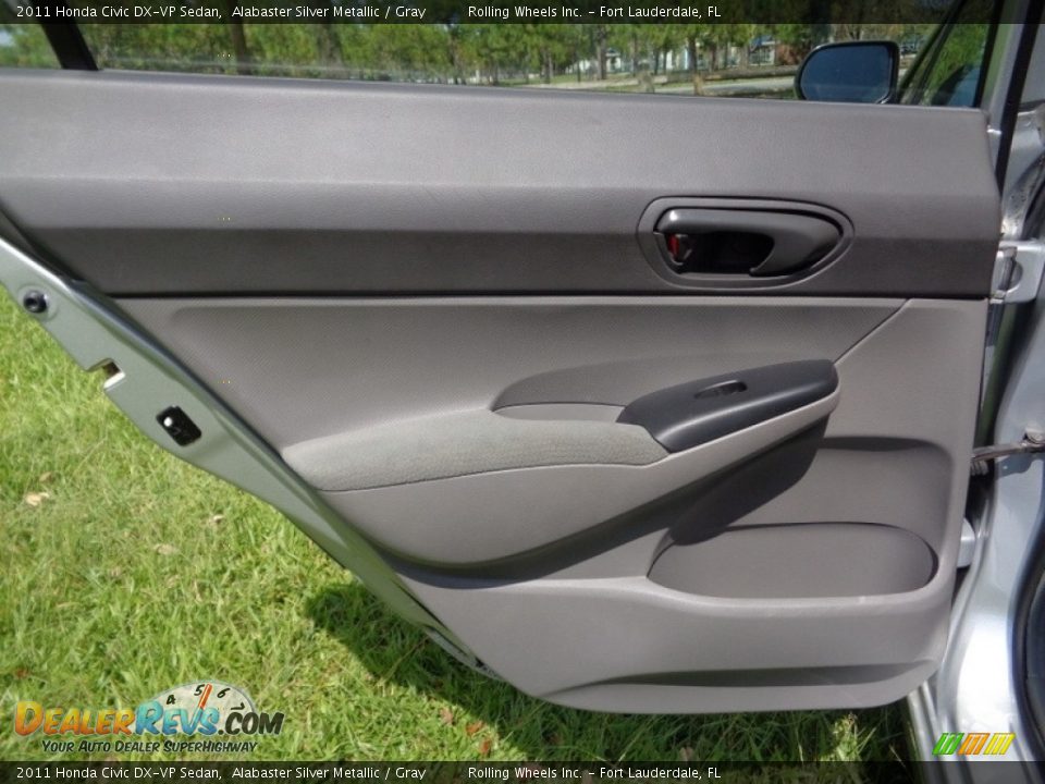 2011 Honda Civic DX-VP Sedan Alabaster Silver Metallic / Gray Photo #31