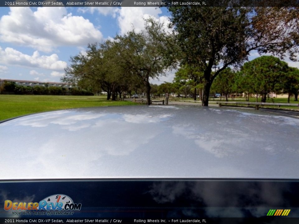 2011 Honda Civic DX-VP Sedan Alabaster Silver Metallic / Gray Photo #35