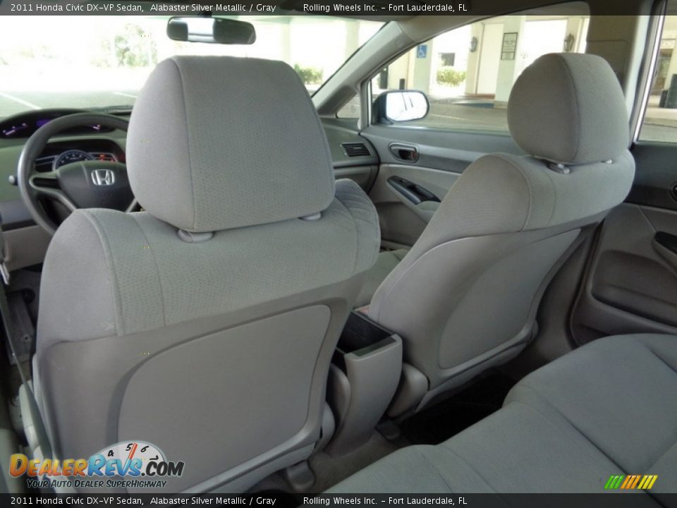 2011 Honda Civic DX-VP Sedan Alabaster Silver Metallic / Gray Photo #36