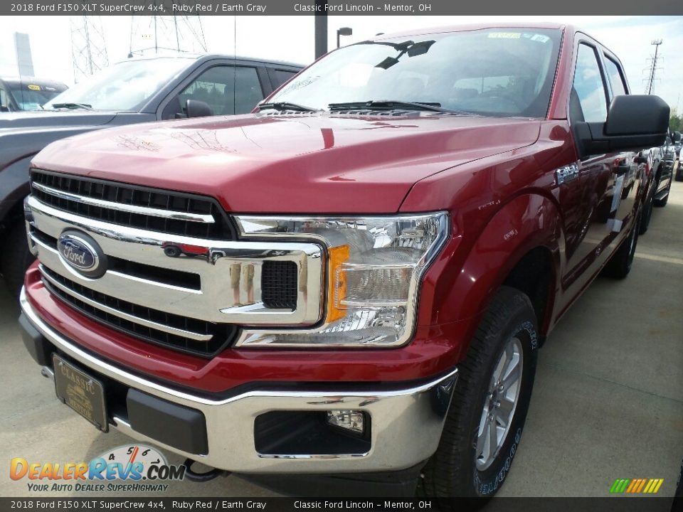 2018 Ford F150 XLT SuperCrew 4x4 Ruby Red / Earth Gray Photo #1