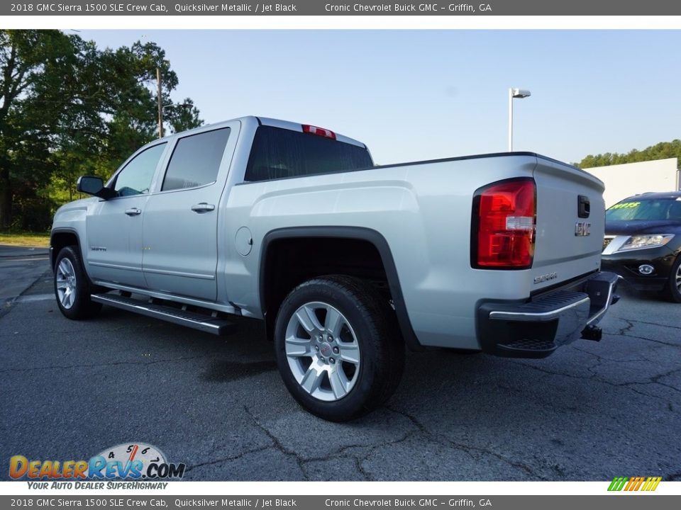 2018 GMC Sierra 1500 SLE Crew Cab Quicksilver Metallic / Jet Black Photo #5