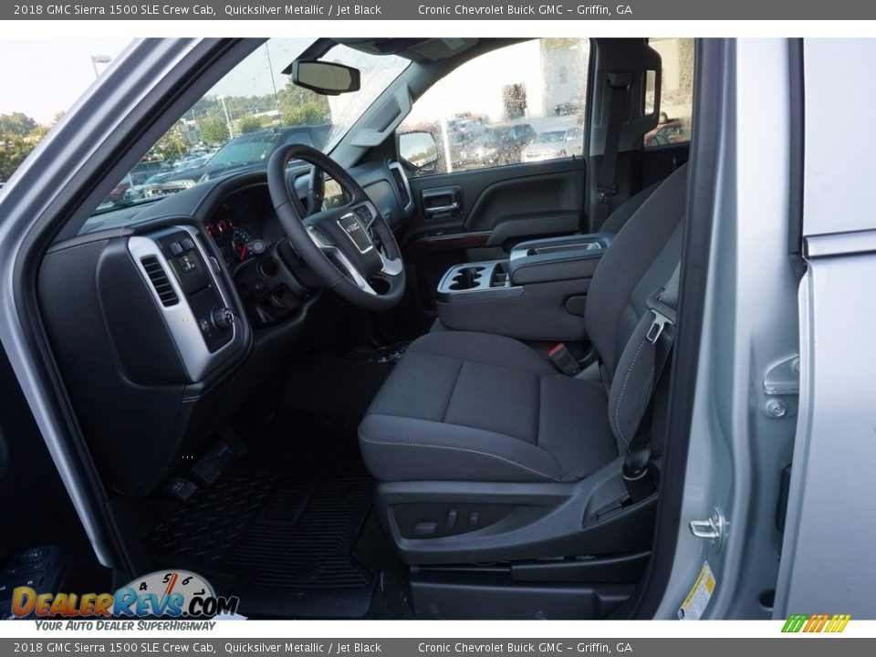 Jet Black Interior - 2018 GMC Sierra 1500 SLE Crew Cab Photo #9