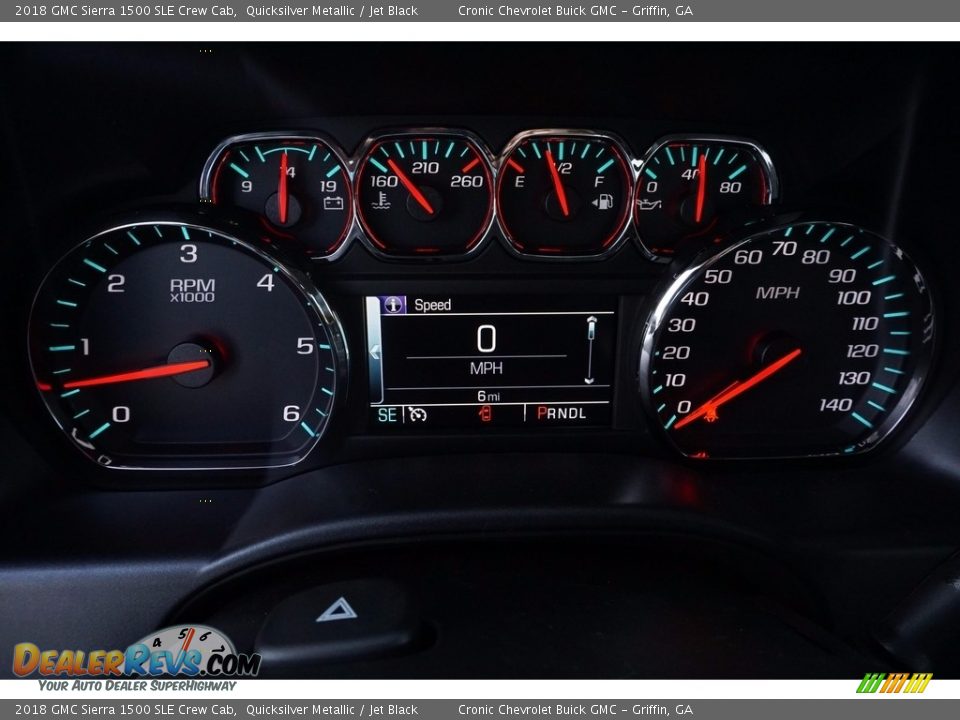 2018 GMC Sierra 1500 SLE Crew Cab Gauges Photo #13