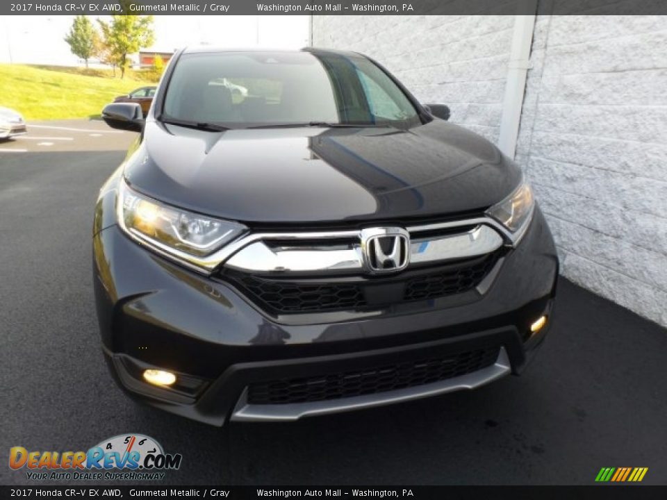 2017 Honda CR-V EX AWD Gunmetal Metallic / Gray Photo #4
