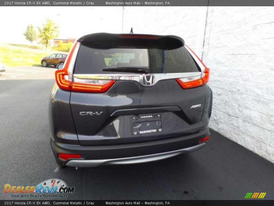 2017 Honda CR-V EX AWD Gunmetal Metallic / Gray Photo #7