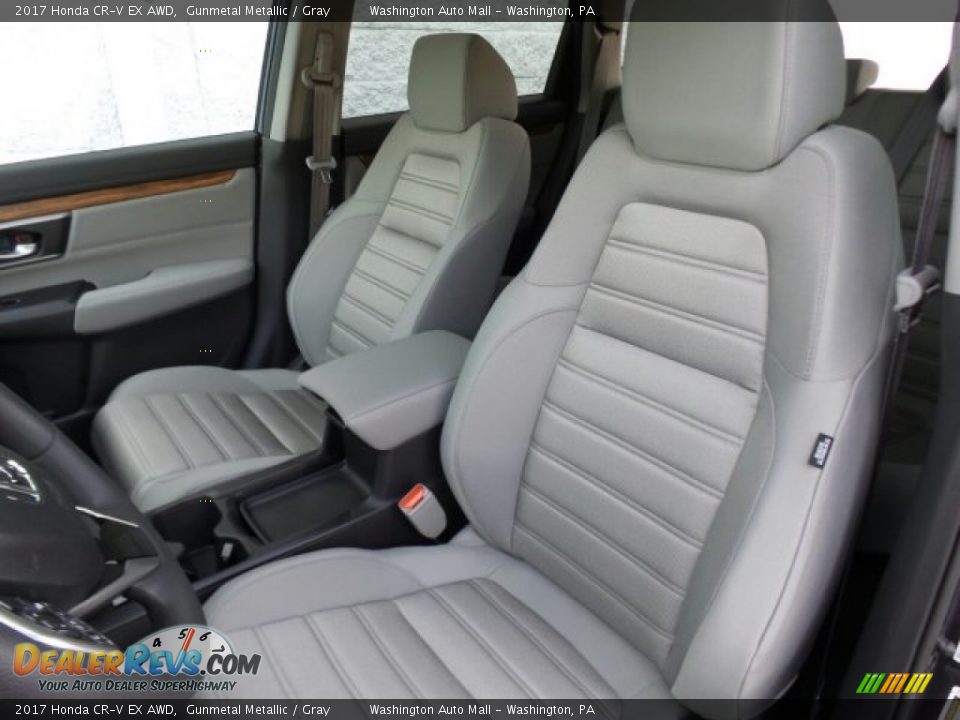 2017 Honda CR-V EX AWD Gunmetal Metallic / Gray Photo #9