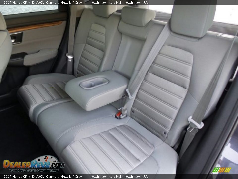 2017 Honda CR-V EX AWD Gunmetal Metallic / Gray Photo #10