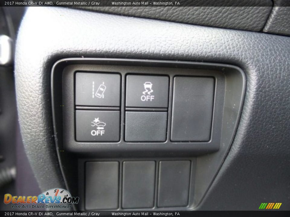2017 Honda CR-V EX AWD Gunmetal Metallic / Gray Photo #14