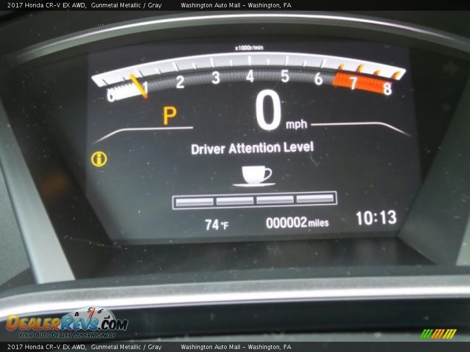 2017 Honda CR-V EX AWD Gunmetal Metallic / Gray Photo #17