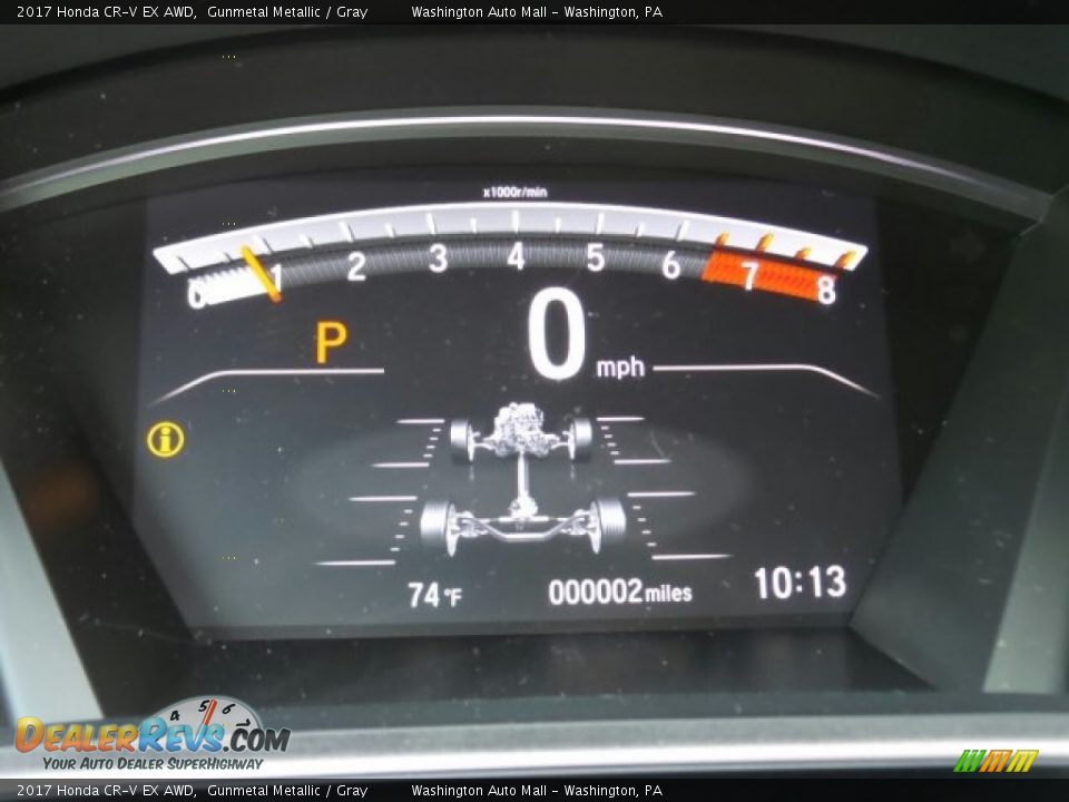 2017 Honda CR-V EX AWD Gunmetal Metallic / Gray Photo #18