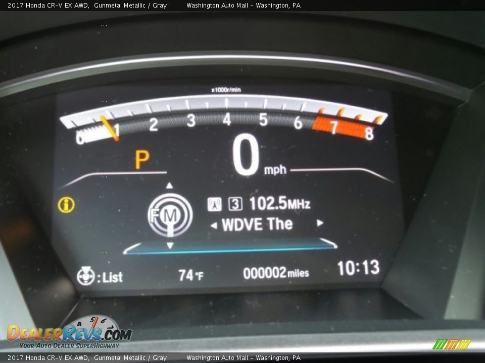 2017 Honda CR-V EX AWD Gunmetal Metallic / Gray Photo #19