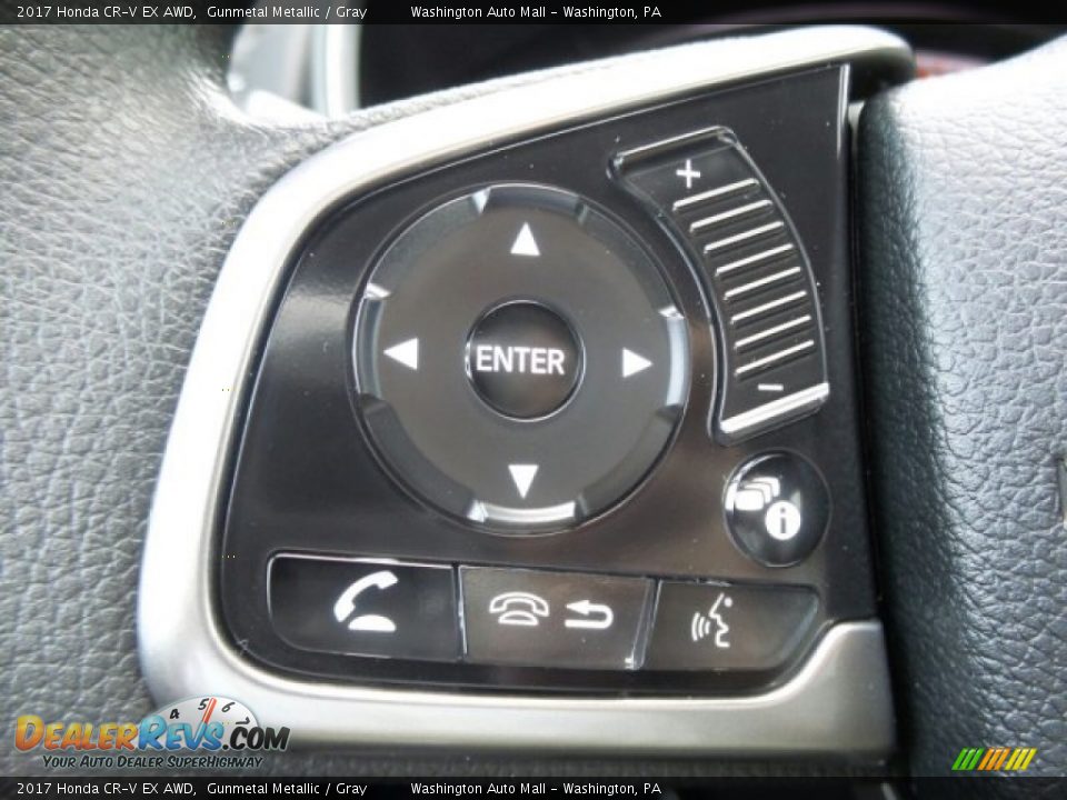 2017 Honda CR-V EX AWD Gunmetal Metallic / Gray Photo #20