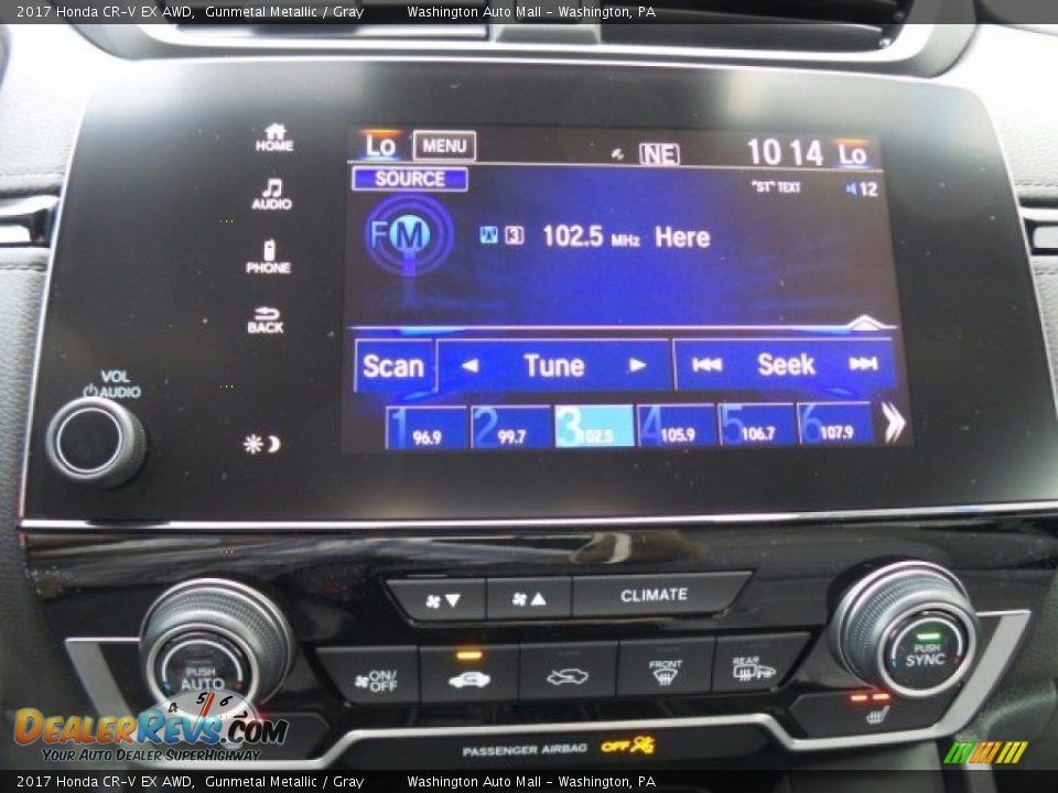 2017 Honda CR-V EX AWD Gunmetal Metallic / Gray Photo #24
