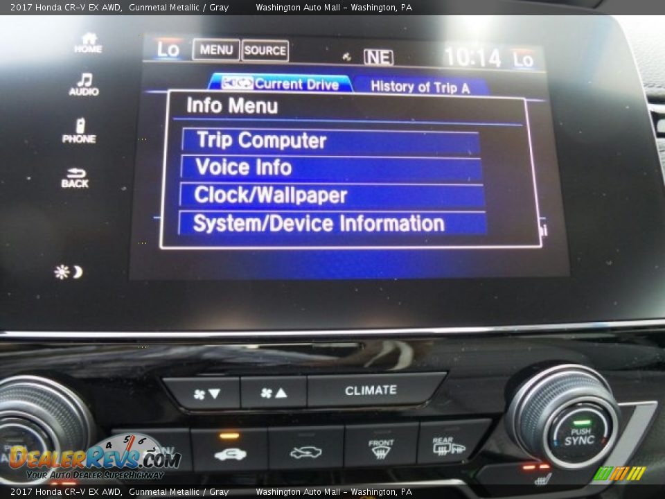 2017 Honda CR-V EX AWD Gunmetal Metallic / Gray Photo #26