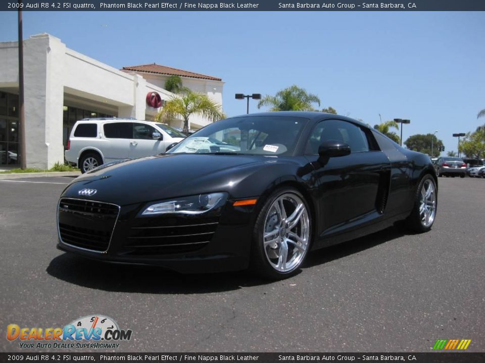 2009 Audi R8 4.2 FSI quattro Phantom Black Pearl Effect / Fine Nappa Black Leather Photo #1