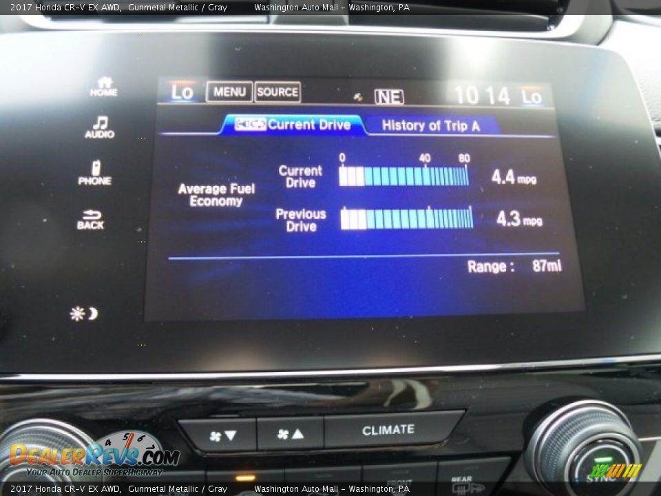 2017 Honda CR-V EX AWD Gunmetal Metallic / Gray Photo #27