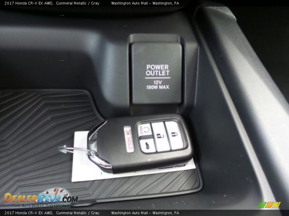 2017 Honda CR-V EX AWD Gunmetal Metallic / Gray Photo #31