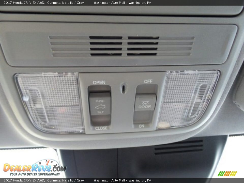 2017 Honda CR-V EX AWD Gunmetal Metallic / Gray Photo #32