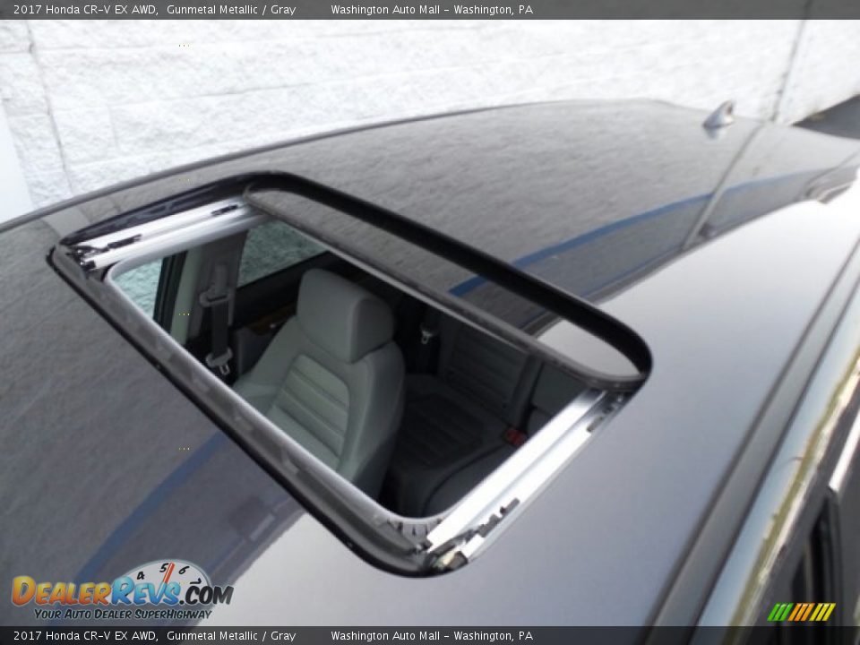 2017 Honda CR-V EX AWD Gunmetal Metallic / Gray Photo #33