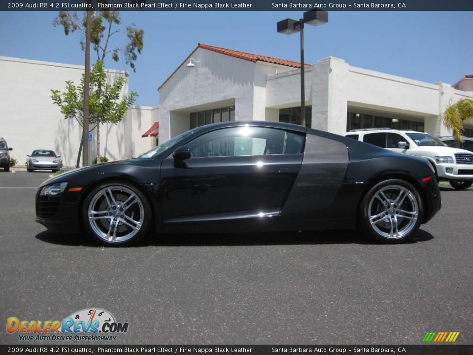 2009 Audi R8 4.2 FSI quattro Phantom Black Pearl Effect / Fine Nappa Black Leather Photo #2