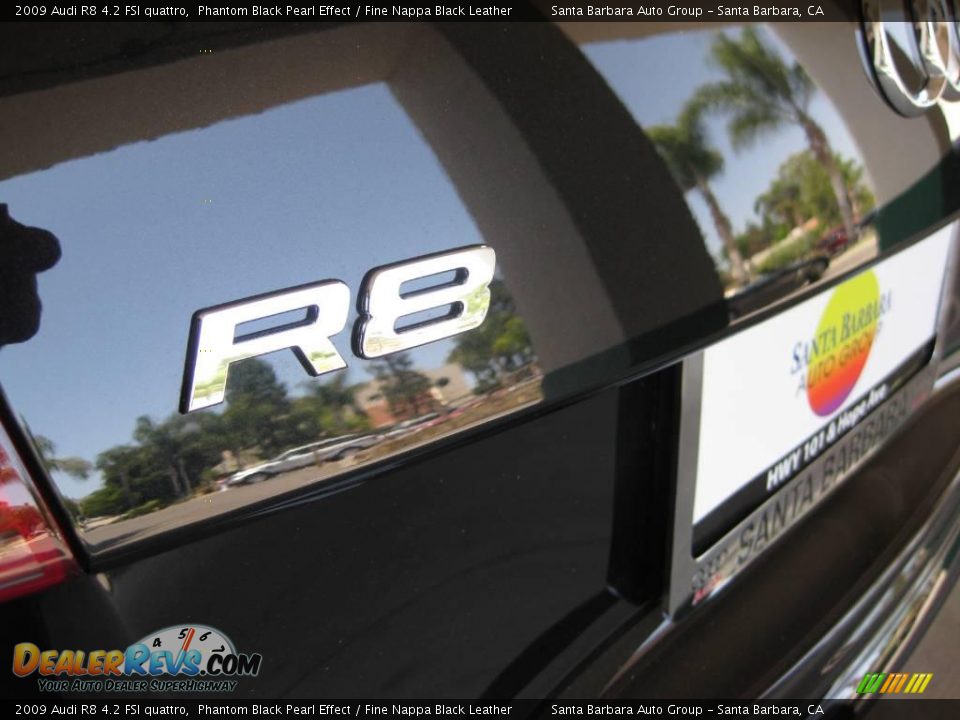 2009 Audi R8 4.2 FSI quattro Phantom Black Pearl Effect / Fine Nappa Black Leather Photo #11