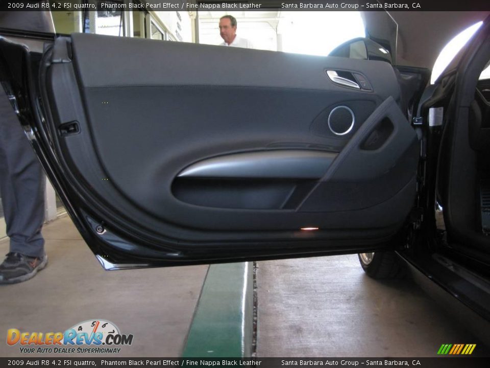 2009 Audi R8 4.2 FSI quattro Phantom Black Pearl Effect / Fine Nappa Black Leather Photo #12