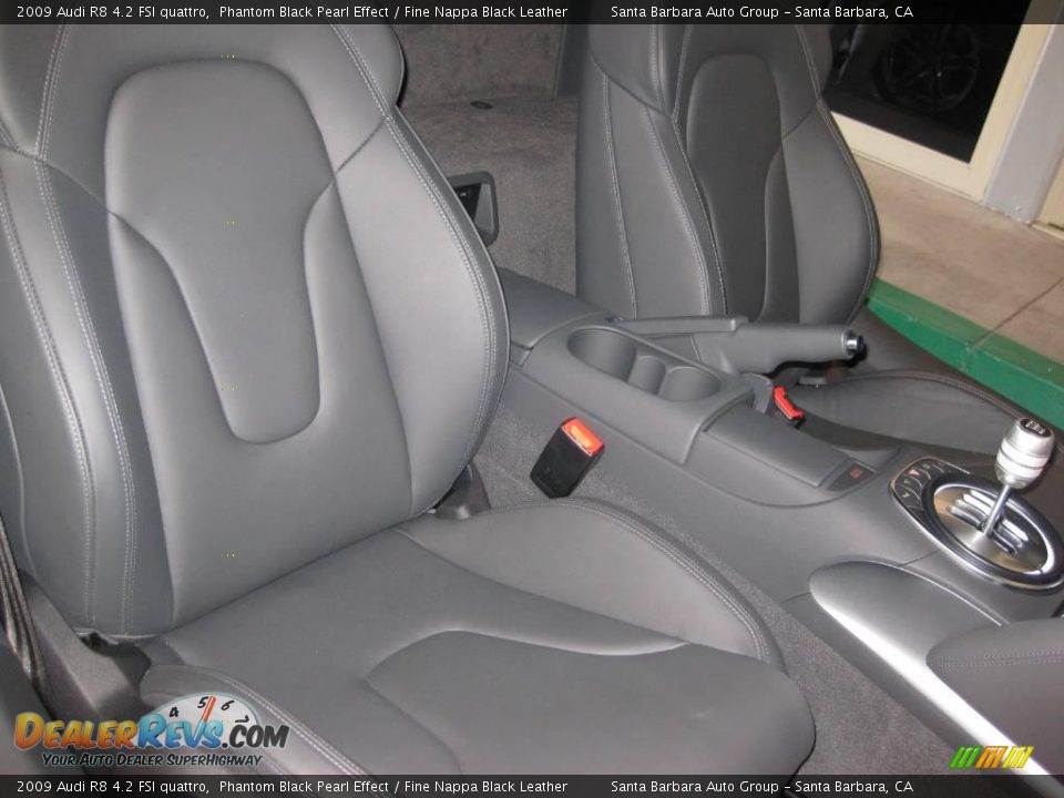 2009 Audi R8 4.2 FSI quattro Phantom Black Pearl Effect / Fine Nappa Black Leather Photo #17