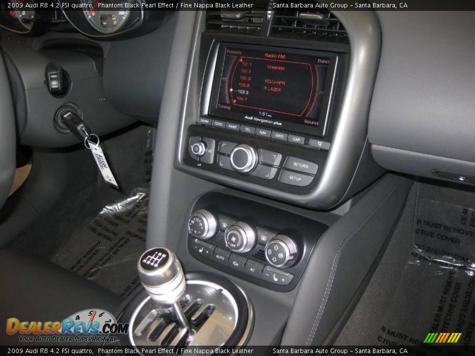 2009 Audi R8 4.2 FSI quattro Phantom Black Pearl Effect / Fine Nappa Black Leather Photo #18